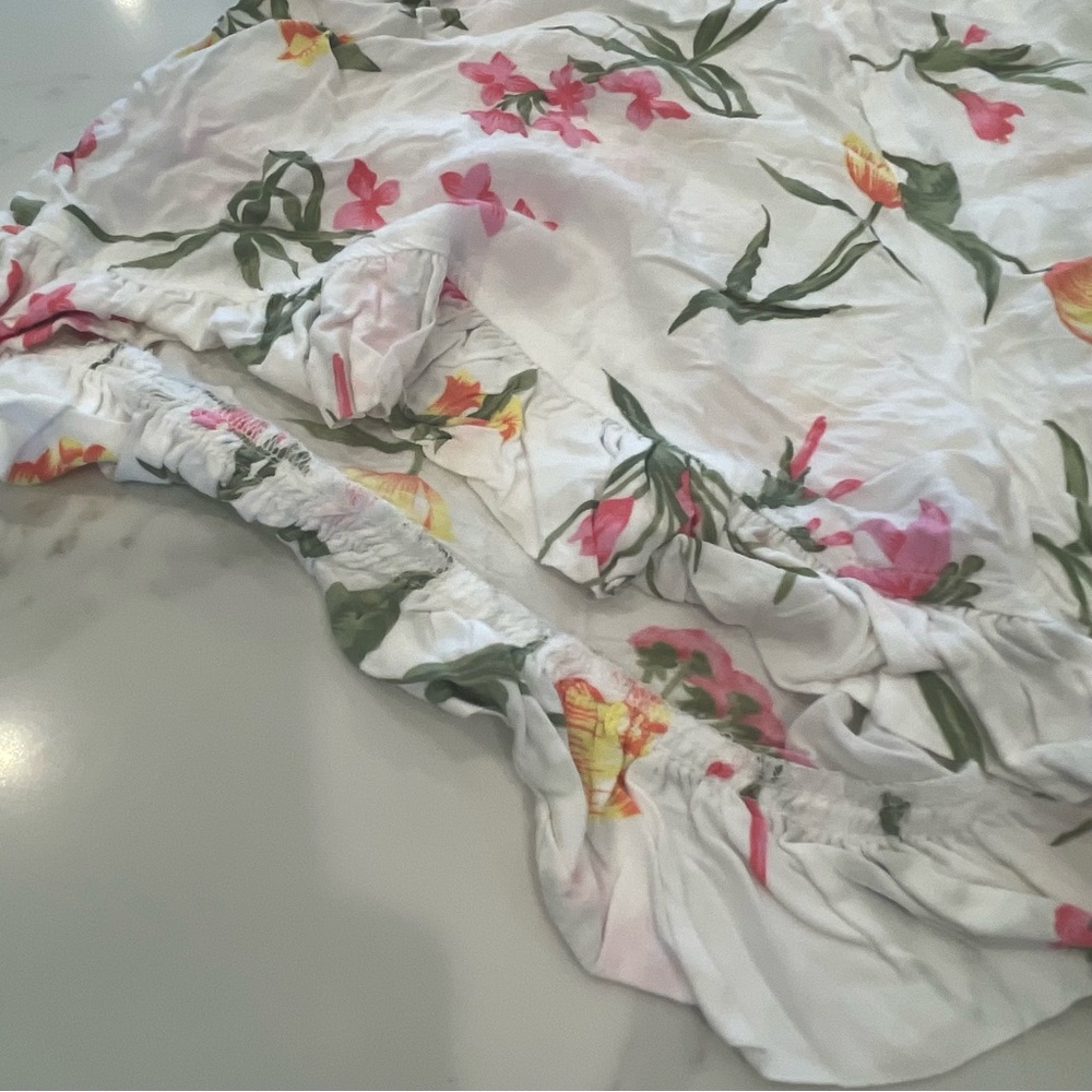 Worn ONCE! Piyama Floral Romper w Elastic Waistband - Picture 3 of 11